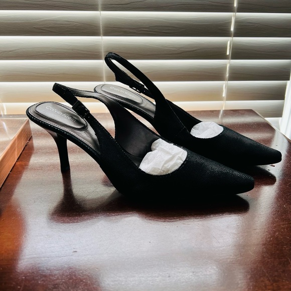 Black Calvin Klein Heels - Picture 3 of 10